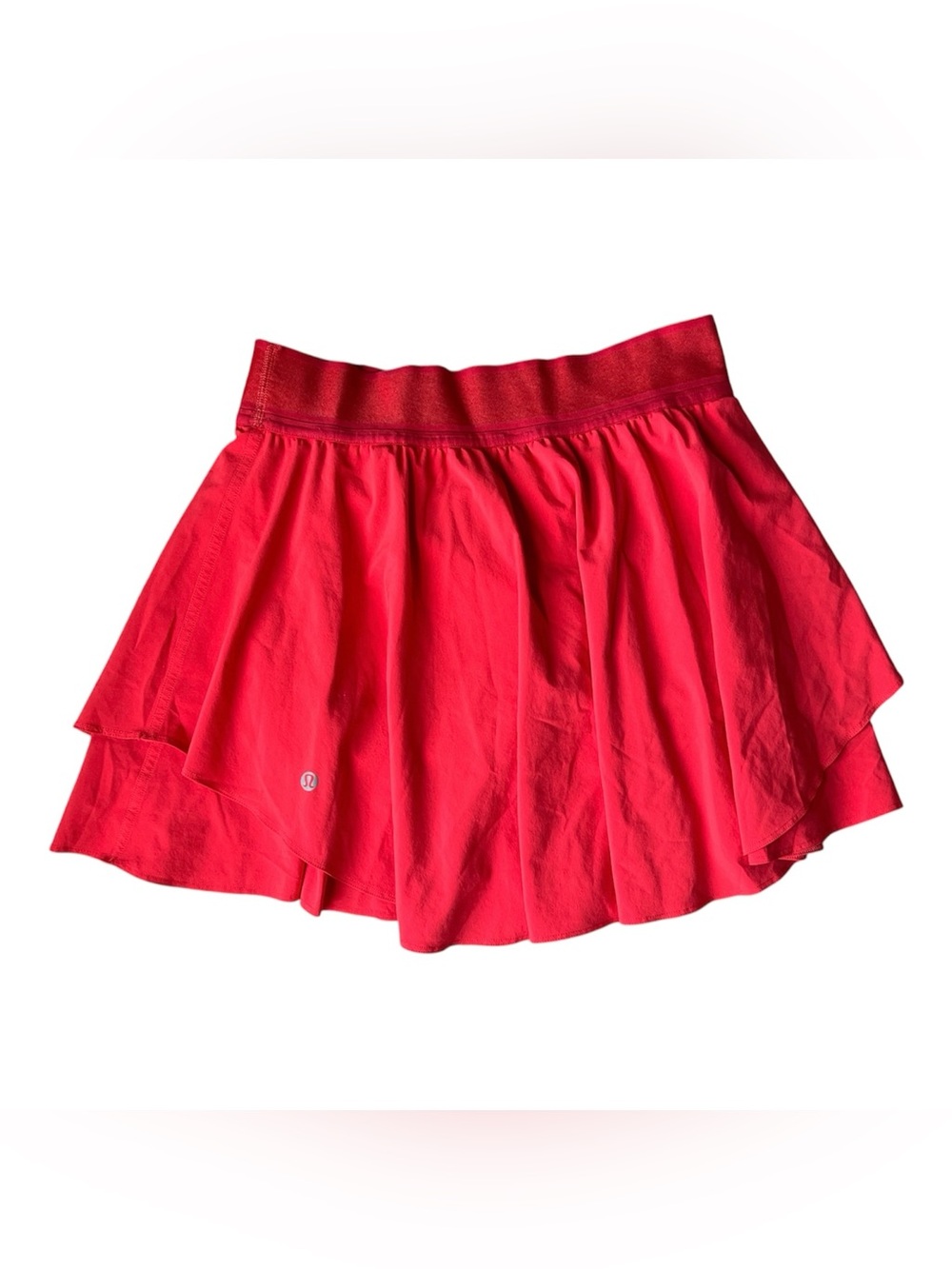 Lululemon Court Rival High-Rise Long Skirt Tall Tennis Red Womens Size 6 EUC HTF